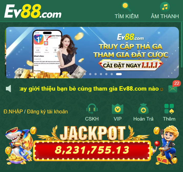 EV88 được công nhận là nền tảng cá cược thể thao và casino hàng đầu.